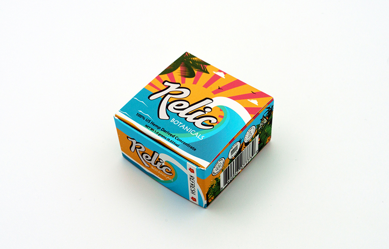 Relic bottle close-up